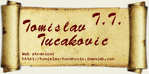 Tomislav Tucaković vizit kartica